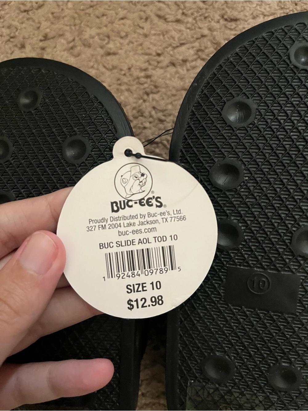 Kids Buc-ees sandals size 10 - Picture 4 of 6